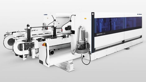 Double-End Tenoner TENONTEQ D-500: Entry-level machines for flooring production