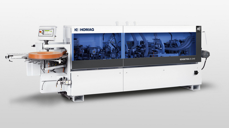 Edge banding machines EDGETEQ S-240: 11 m/min feed speed