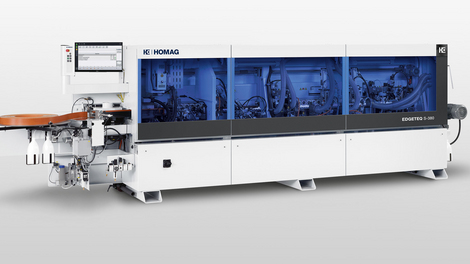 Edge banding machines EDGETEQ S-380: 8–20 m/min feed speed