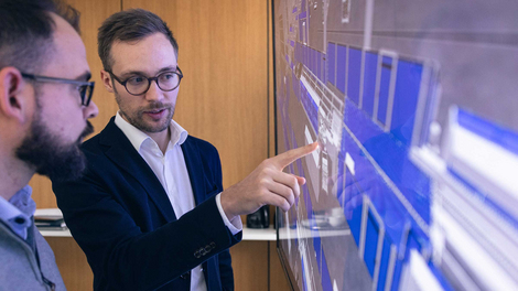 Material flow simulation