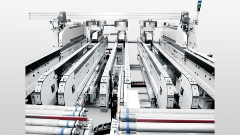 Multi rip saws SAWTEQ C-720: Flexible crosswise division designed especially for the furniture industry