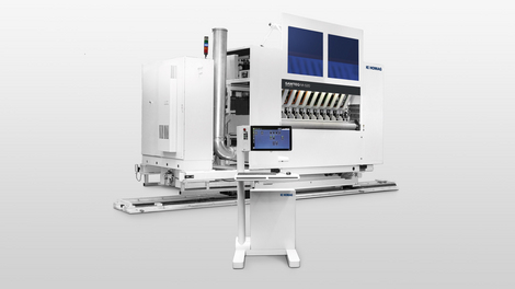 Multi rip saw SAWTEQ M-500: Throughfeed sawing that saves materials