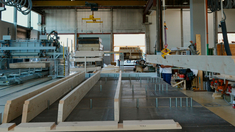 Roof and ceiling production line