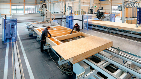 Wall production line